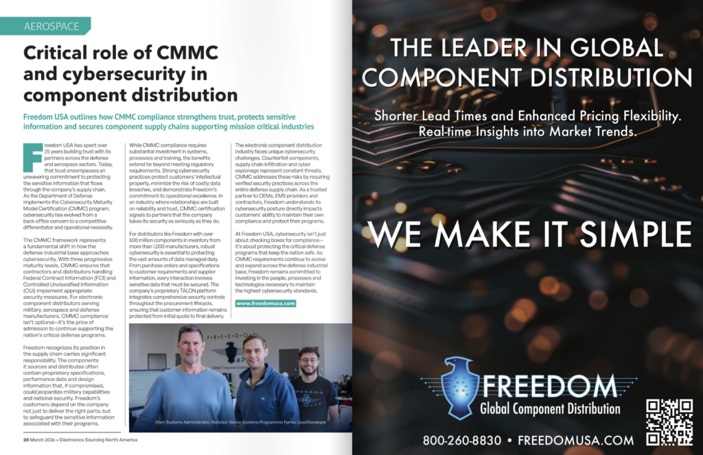 CMMC cybersecurity component distribution