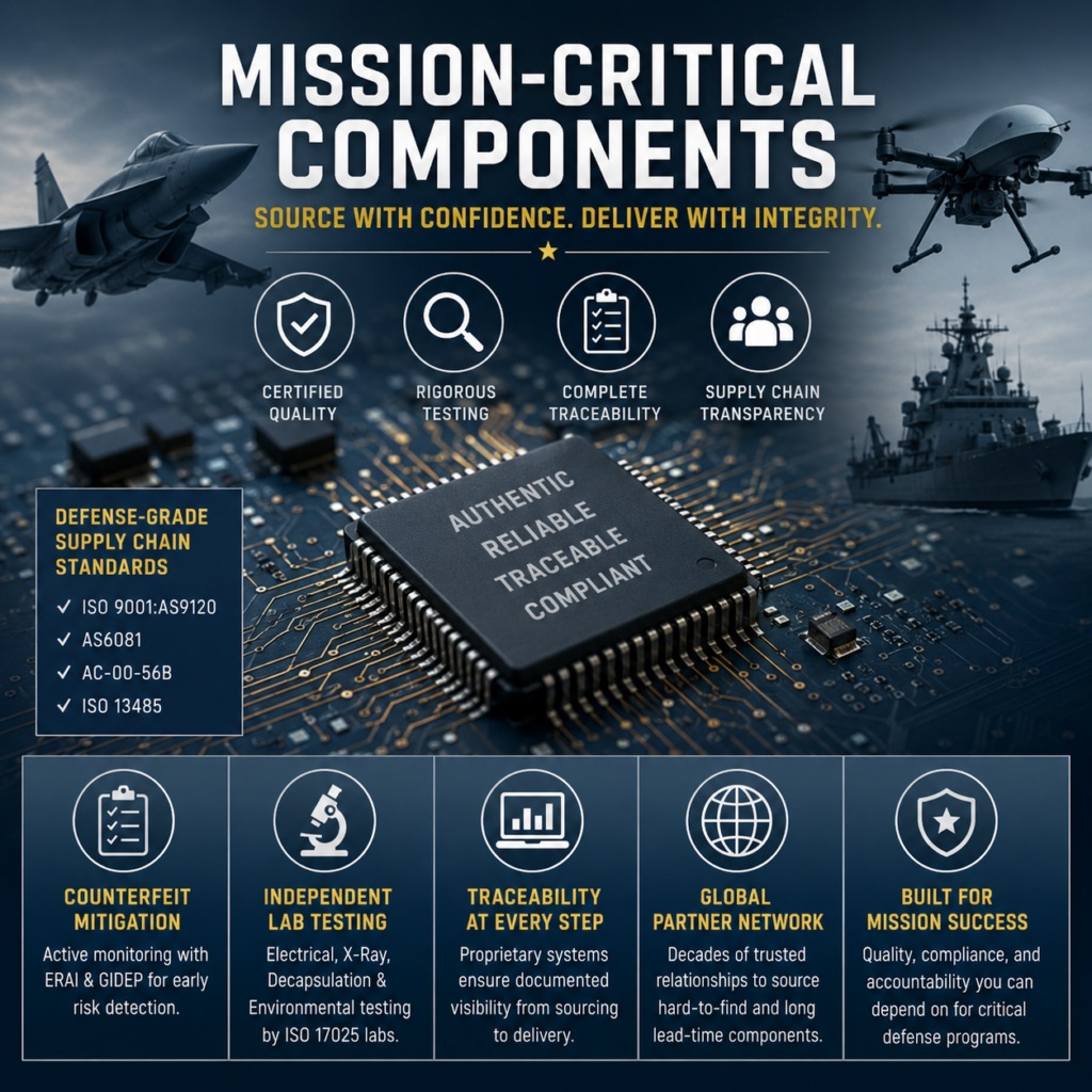Defense electronics component sourcing by Freedom USA