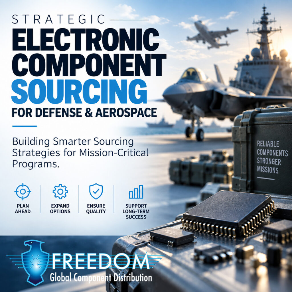 Strategic electronic component sourcing for defense and aerospace programs